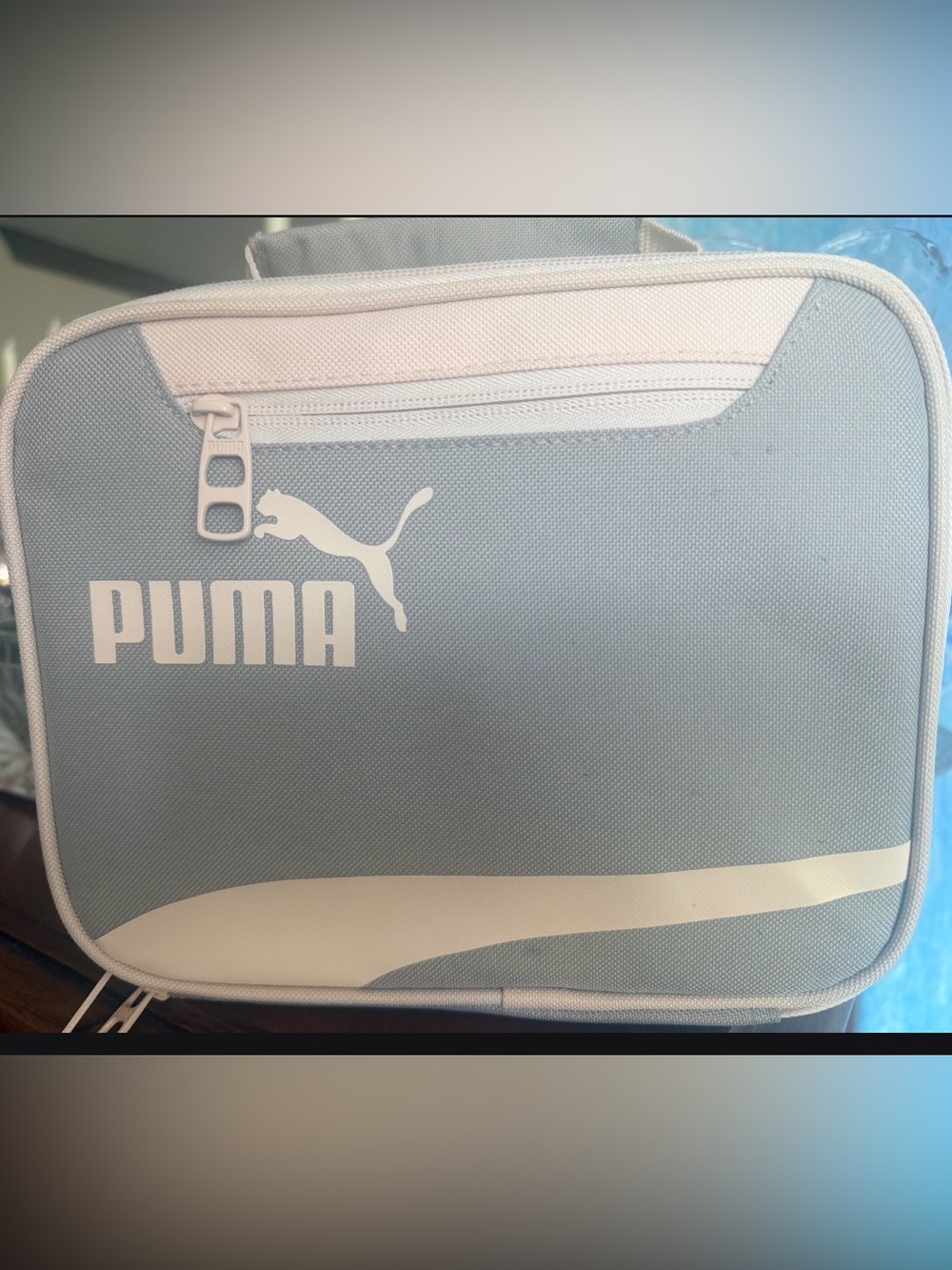 Puma Light Gray & pale pink Lunch Tote with Top Handle - Picture 8 of 13